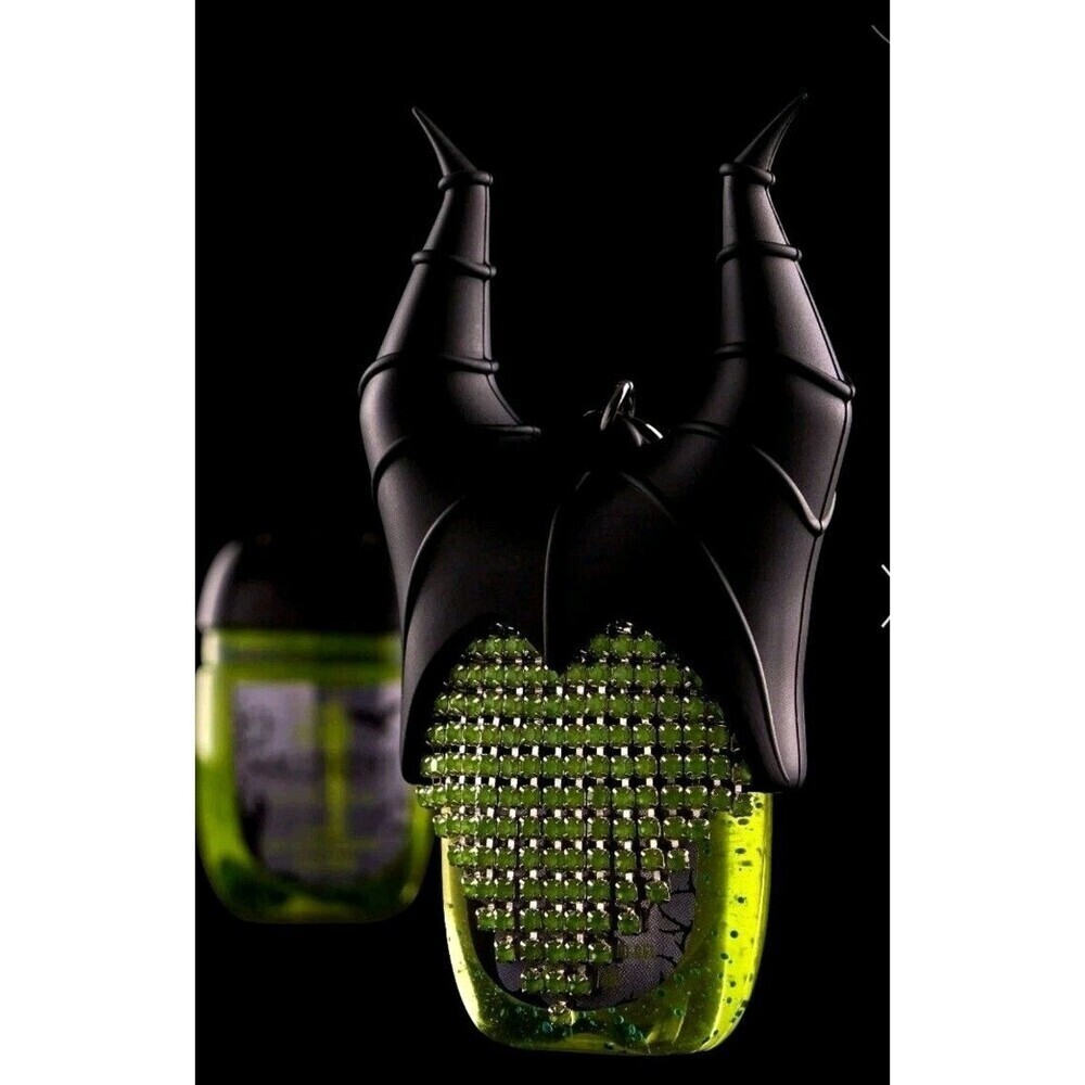 BATH & BODY WORKS DISNEY MALEFICENT SANITIZER HOLDER + FREE SANITIZER